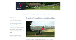 Desktop Screenshot of cricketatarundelcastle.co.uk