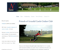 Tablet Screenshot of cricketatarundelcastle.co.uk